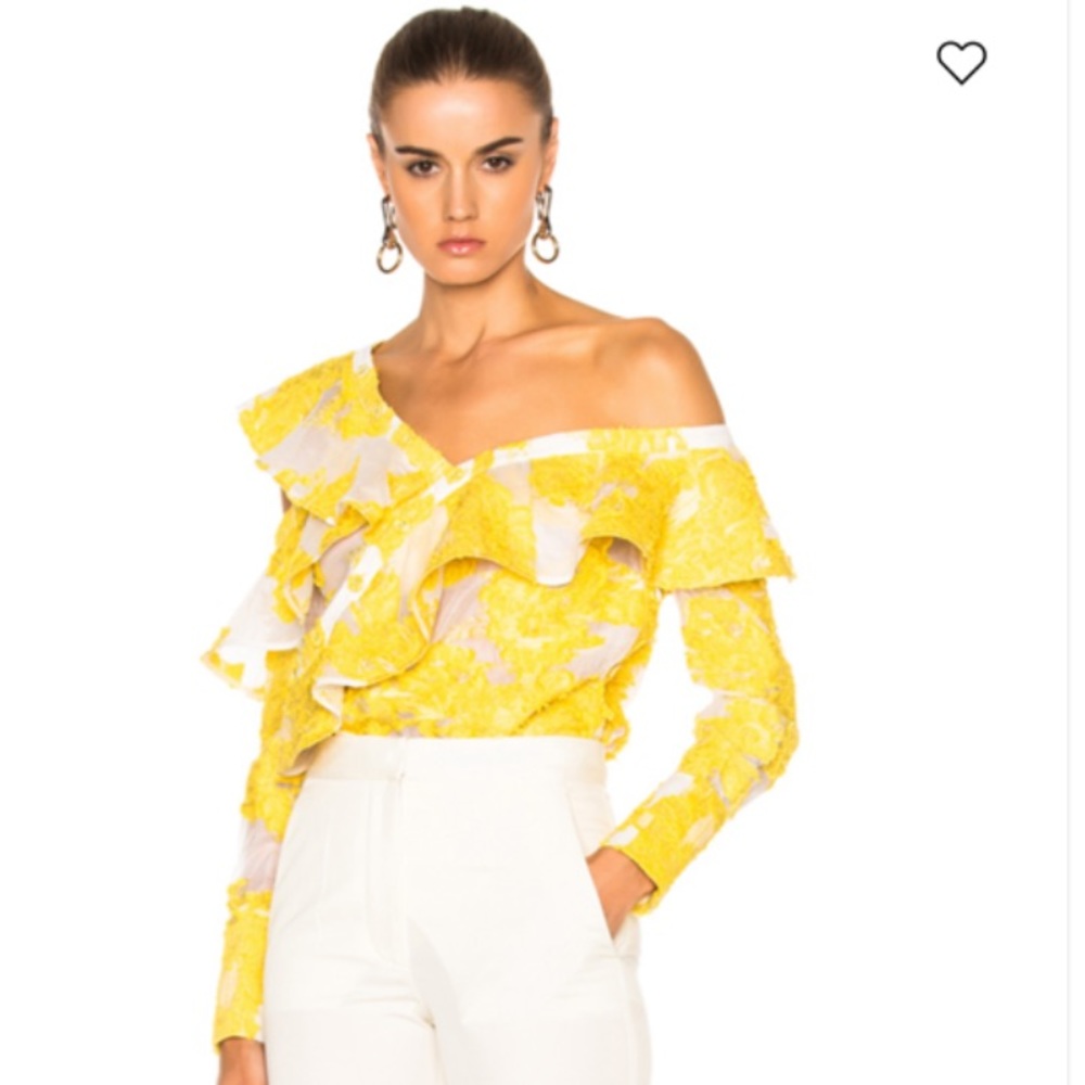 SELF-PORTRAIT Fil Coupe Frill Shirt Sz2